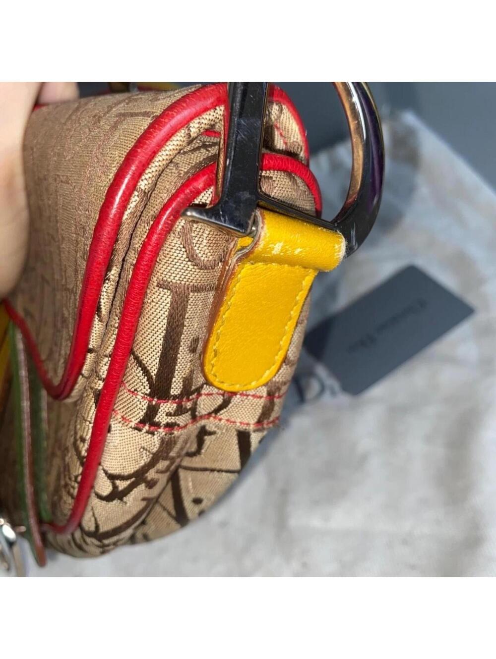 Dior Rasta Saddle Bag - Vintage by John Galliano - Picture 5 of 8